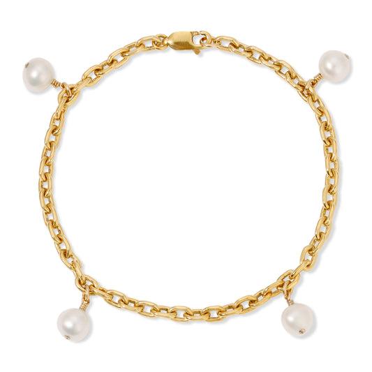 The Charlotte pearl charms bracelet.