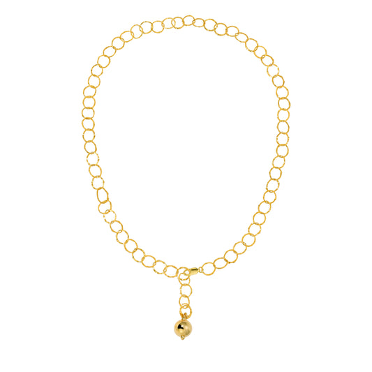 Valentina hammered links Lariat.