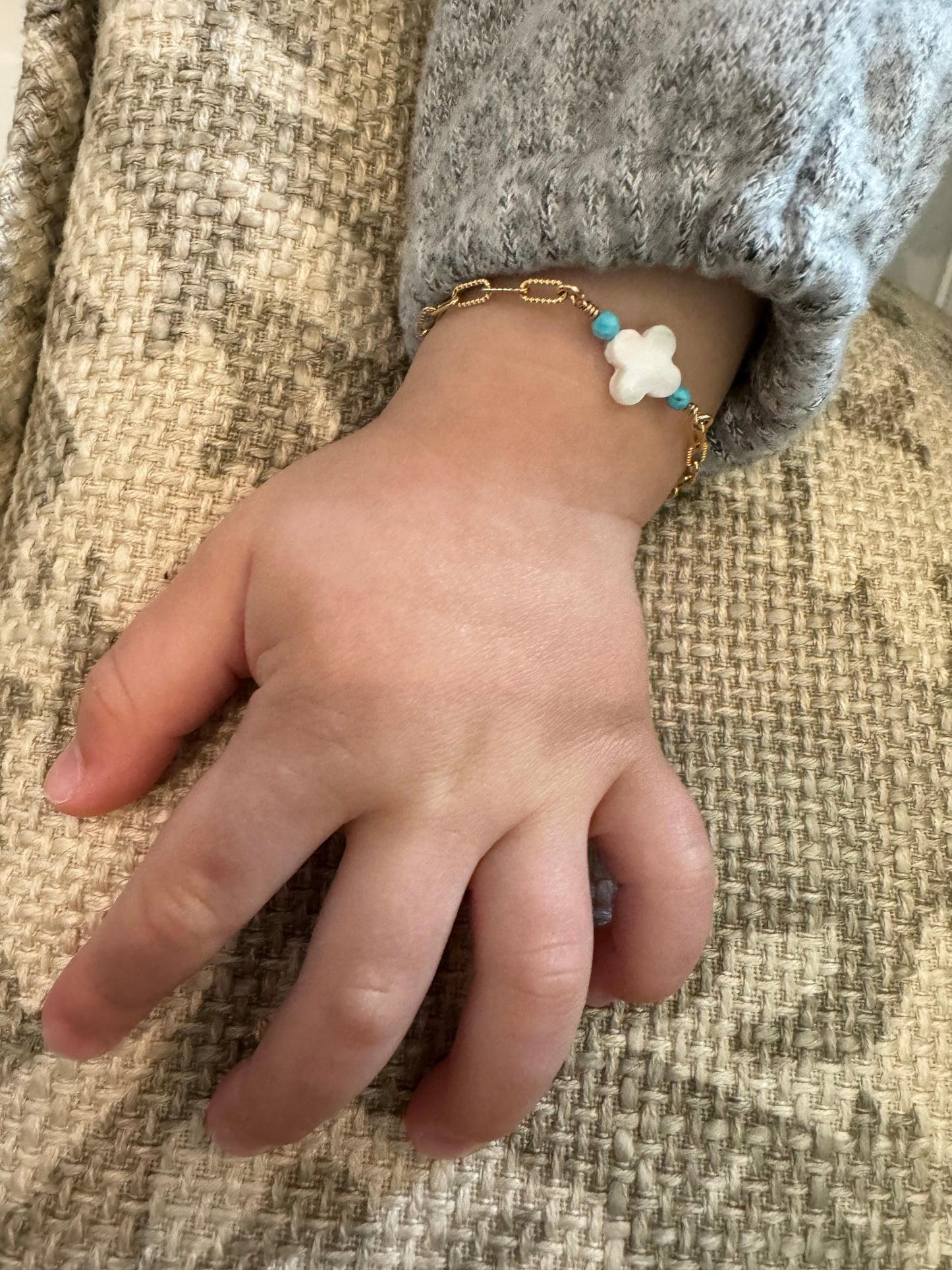 The Dolce bracelet for kids in 14Kt Goldfilled.