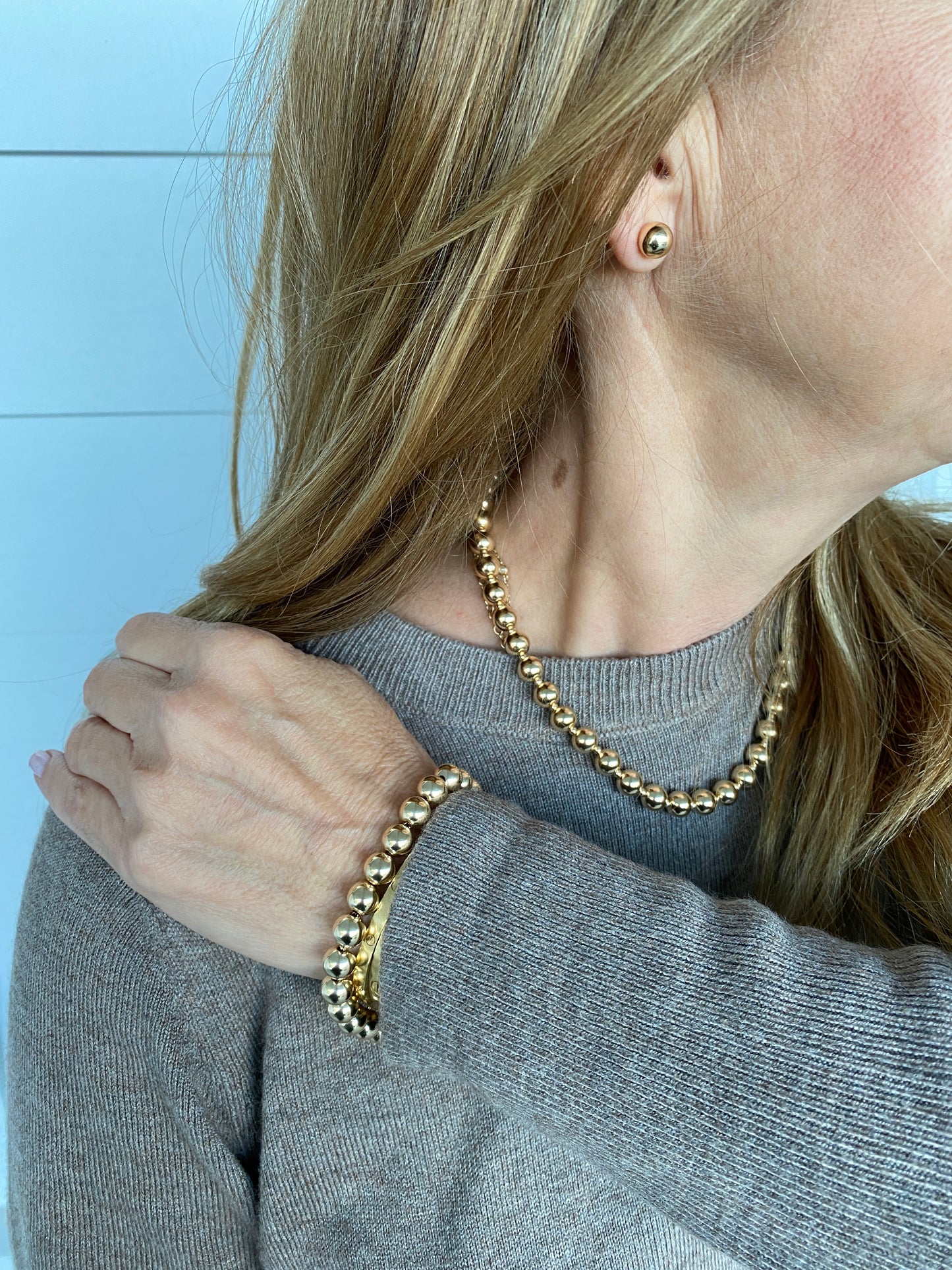Palermo Boule bracelet 8mm in 14KT Gold filled