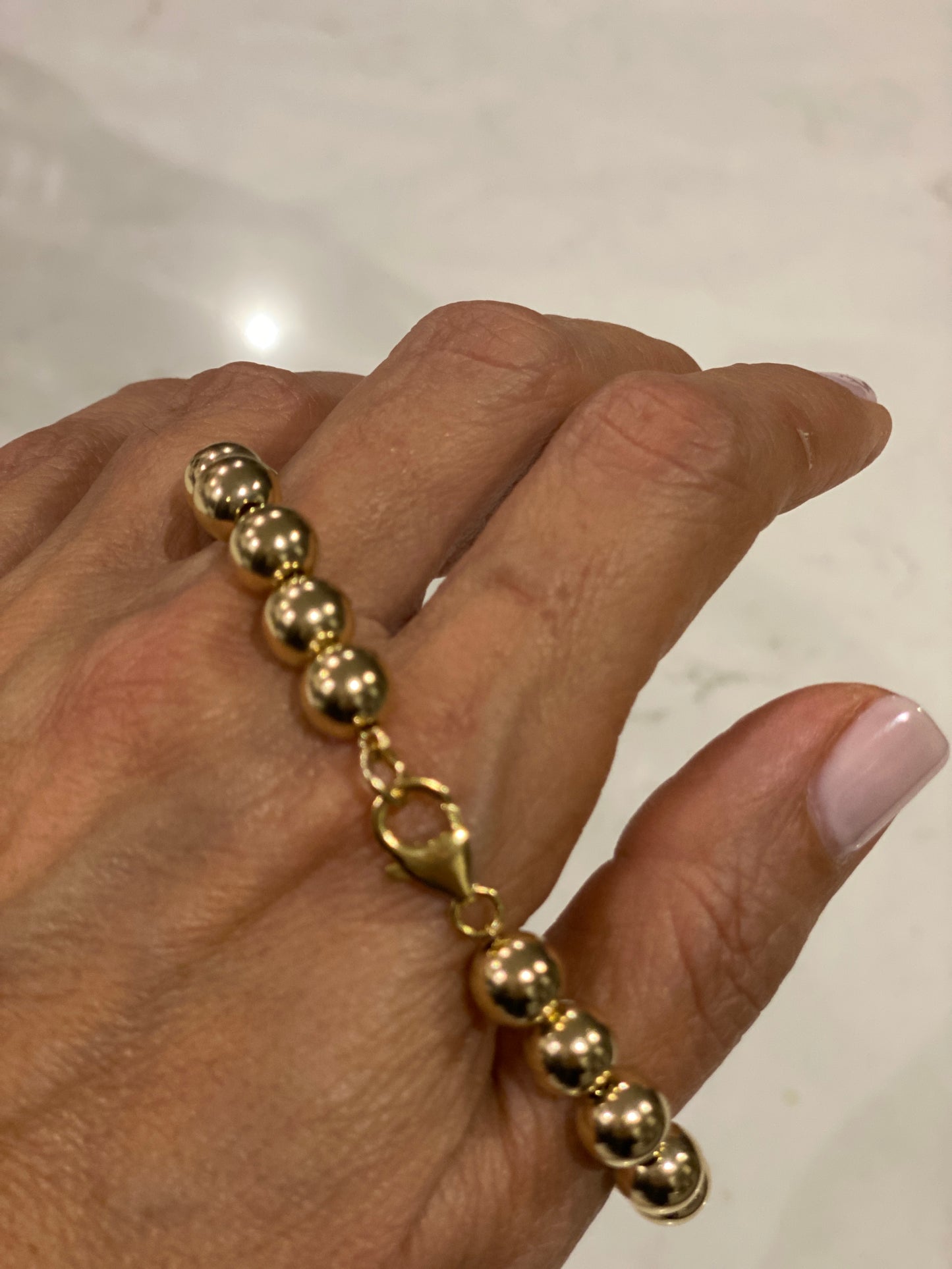 Palermo Boule bracelet 8mm in 14KT Gold filled