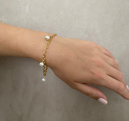 The Charlotte pearl charms bracelet.