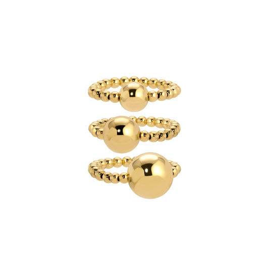 The Bubble ring set in 14KT Goldfilled.