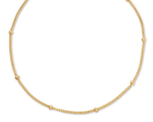 Luna satellite chain necklace in 14KT Goldfilled.