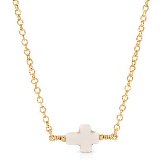 Geovanna Cross necklace in 14KT Goldfilled.
