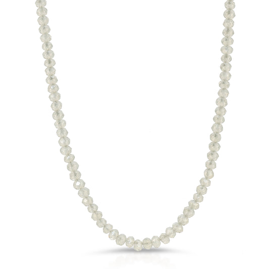 The Josephine necklace of diamond cut crystals in 2-3mm.