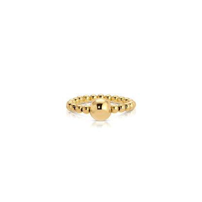 The Bubble ring set in 14KT Goldfilled.