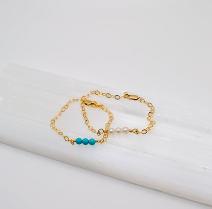 The Lulu kids bracelet in 14Kt Goldfilled.