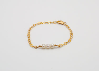 The Lulu kids bracelet in 14Kt Goldfilled.