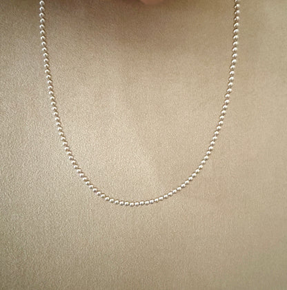 The Lara Necklaces in Swarovski Pearls.