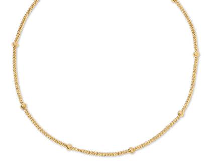 Luna satellite chain necklace in 14KT Goldfilled.