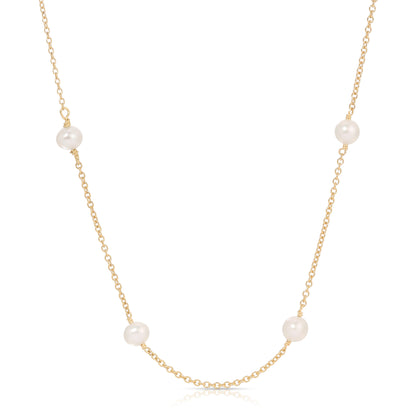 Margot necklace with Freshwater pearls in 14KT Goldfilled