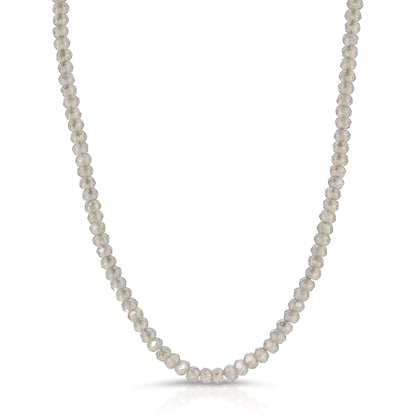 The Josephine necklace of diamond cut crystals in 2-3mm.