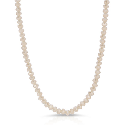 The Josephine necklace of diamond cut crystals in 2-3mm.