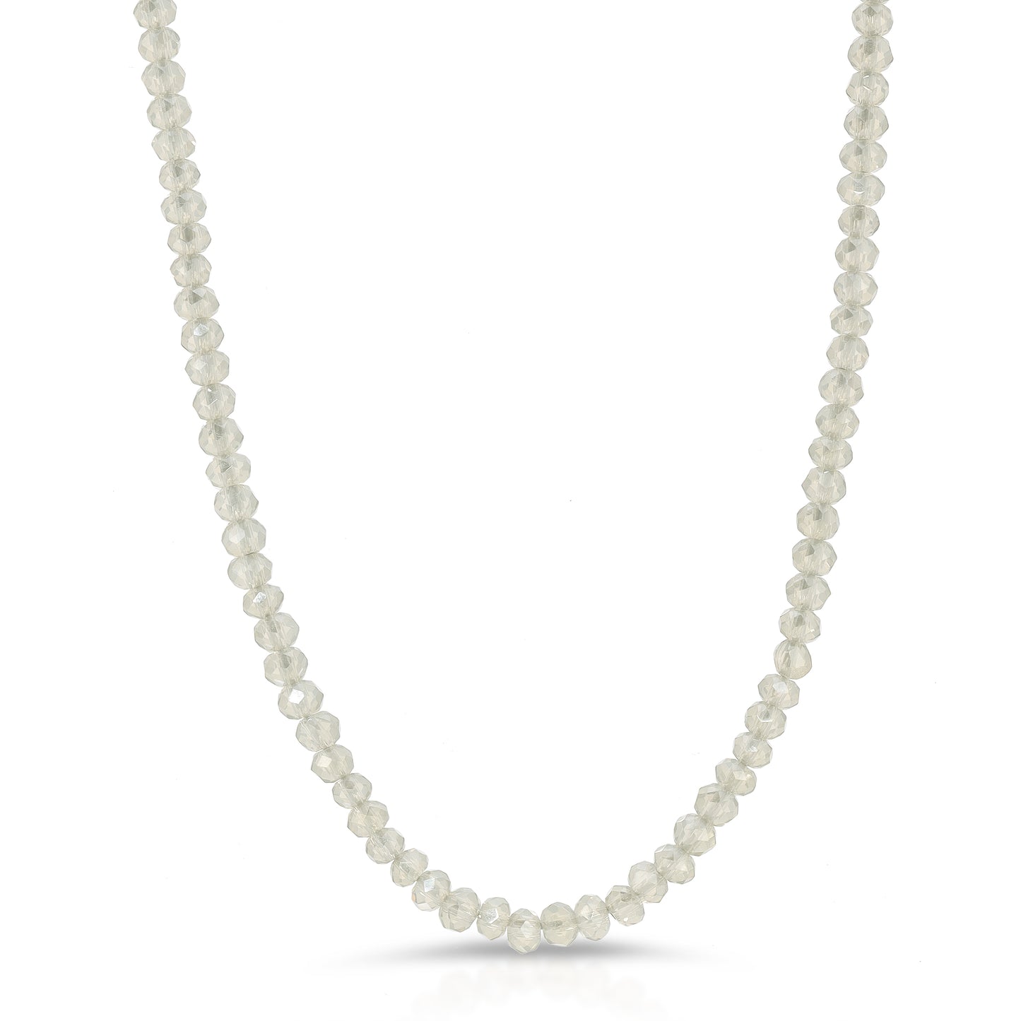 The Josephine necklace of diamond cut crystals in 2-3mm.