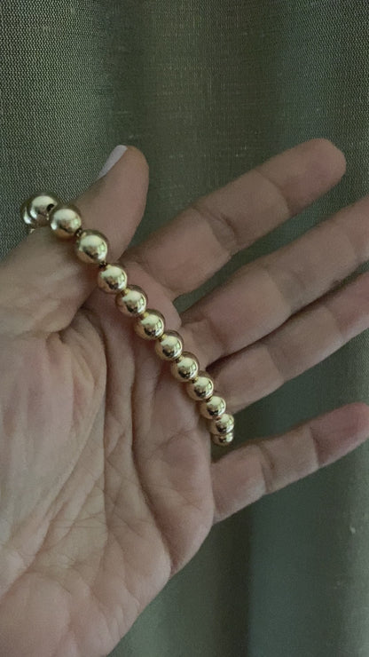 Palermo Boule bracelet 8mm in 14KT Gold filled